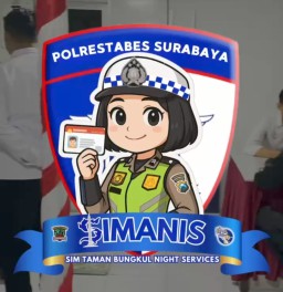 Satpas Colombo Polrestabes Surabaya luncurkan SIMANIS di Taman Bungkul