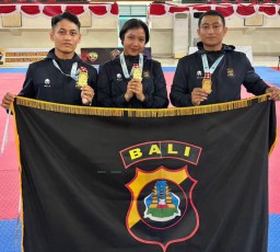 Tiga Personel Polres Bandara Ngurah Rai Persembahkan Emas Untuk Polda Bali, Ternyata Tiga Bersaudara