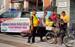 Polsek Dentim Konsisten Gelar Gerakan Pangan Murah, Satu Ton Beras SPHP Kembali Disalurkan