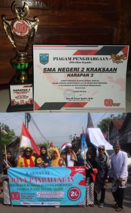 SMA Negeri 2 Kraksaan Angkat Budaya Pandalungan di Karnaval Paiton