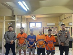 Polres Pelabuhan Tanjung Perak Tangkap Komplotan Curas Bersenjata Tajam di Jalan Gula Surabaya