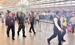 Patroli Gabungan Polres Bandara, Lanud dan Avsec Pastikan Keamanan di Bandara Ngurah Rai