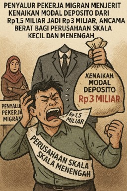 Penyalur Pekerja Migran Menjerit Kenaikan Modal Deposito dari Rp 1,5 Miliar Jadi Rp 3 Miliar, Ancaman Berat bagi Perusahaan Skala Kecil dan Menengah