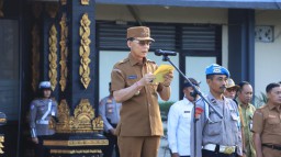 Apel Sinergitas Polres Klungkung, Bupati Tekankan Pentingnya Kebersamaan Jaga Kamtibmas