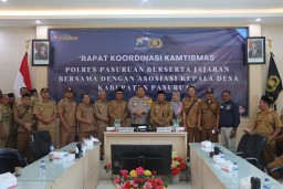 Polres Pasuruan dan AKD Bersatu Rapat Koordinasi Jaga Kondisifitas Wilayah