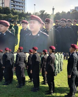 Doa Bersama POTMAS Jatim: Rutan Surabaya Hadir Dalam Apel Gabungan di Mapolda Jatim