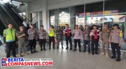 Apel Patroli Gabungan Antisipasi Gangguan Kamtibmas Tiga Pilar Kecamatan Tambora.