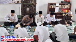 Hangatnya Kebersamaan, Karutan Sampang Bersama, Forkopimda, Wartawan dan Lsm Nikmati Nasi Cadong di Rutan