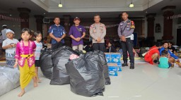 Bantuan Donatur Terus Mengalir ke Posko Pengungsian Banjar Tohpati