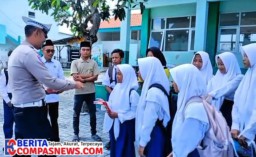 Satlantas Polres Sampang Berikan Penyuluhan Keselamatan Berlalu Lintas di MTsN 1 Sampang