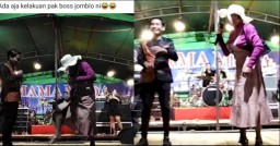 Martinus Kajot Hibur Warga Dusun Temonong dengan Aksi Kocak Berkostum Wanita, Sempat Viral di Medsos