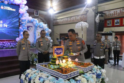 Ditlantas Polda Bali Gelar Syukuran HUT Lalu Lintas ke-70
