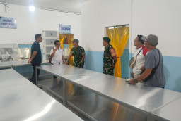 Kodim 1616/Gianyar Dukung Program MBG, Dandim Cek Langsung Fasilitas Dapur