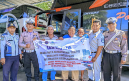 Satlantas Polres Sampang Gelar Ramp Check Kendaraan dan Aksi Simpatik Keselamatan Berlalu Lintas