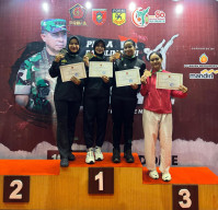 Polwan Baharkam Polri Raih Emas di Kejuaraan Karate Piala Panglima TNI