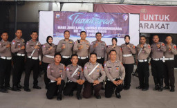 Satlantas Polres Sampang Gelar Tasyakuran Hari Ulang Tahun Lalu Lintas Bhayangkara ke-70