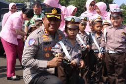 Puluhan Polsanak 'Serbu' Polresta Tangerang, Dilatih Keselamatan Lalu Lintas