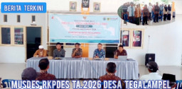 Desa Tegalampel Gelar Musdes, Tetapkan RKPDes 2026 untuk Wujudkan Pembangunan Berkelanjutan