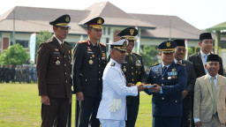 Perkuat Sinergitas TNI-Polri, Wakapolda Bali Hadiri Upacara HUT TNI ke-80