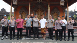 Kapolresta Denpasar Sambangi Anggota Komisi I DPRD Kabupaten Badung, Jalin Sinergitas