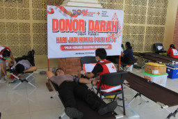 Polres Jembrana Gelar Donor Darah Serentak, Wujud Nyata Kepedulian di Hari Jadi Humas Polri ke-74