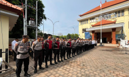 Wakapolres Bandara Ngurah Rai Pimpin Apel Pagi, Tekankan Tanggung Jawab dan Profesionalisme Personel