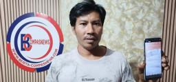 Merasa Tanahnya Diserobot Ditanami Bibit Sawit,Warga Desa Nipah Kuning,Malik Sani Adukan Terduga Pelaku ke Polres