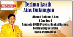 Anggota DPRD NTB Ahmad Dahlan Salurkan Bantuan Dana Aspirasi Untuk Pembangunan Masjid dan Irigasi Desa Palama