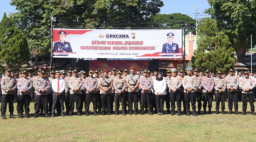 Kapolres Bondowoso Pimpin Upacara Serah Terima Jabatan Kasat Reskrim Polres Bondowoso