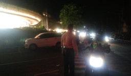 Patroli Personel Unit Pamwisata Satpamobvit Polresta Denpasar Wujudkan Kamtibmas di Kawasan Wisata Kuta