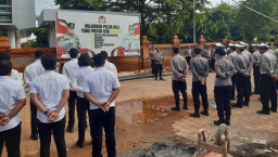 Wakapolres Bandara Ngurah Rai Tekankan Tugas Ikhlas dan Disiplin dalam Apel Pagi Jam Pimpinan
