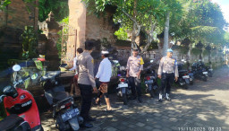 Jaga Kekhusyukan Hari Raya Galungan, Polsek Dentim Tingkatkan Patroli dan Pengawasan di Sejumlah Pura