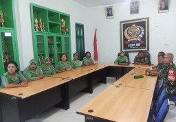 Kodim 1616/Gianyar Ikuti Vidcon Bintal Ideologi Untuk Perkuat Moral Prajurit