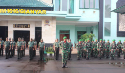 Kodim 1616/Gianyar Gelar Upacara Bendera untuk Perkuat Disiplin dan Nasionalisme Prajurit