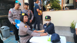 Sidokkes Polresta Denpasar Pelayanan Kesehatan Personel dalam Ops Zebra Agung 2025