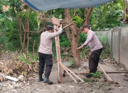 Polsek Sampang Kota Tertibkan Arena Balap Kelereng, Laporan Warga Sekitar Merasa Terganggu
