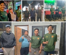 Demi Keamanan Wilayah, Kamtib RW 014 Bersama Satlinmas  Patroli Malam Hari. 