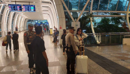 Polres Kawasan Bandara Tingkatkan Patroli Humanis di Terminal Internasional, Jaga Kenyamanan Wisatawan