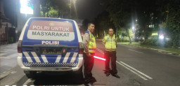 Kanit Lantas Polsek Wonokromo, Gelar Patroli Malam Antisipasi Kriminalitas dan Balap Luar di Jalanan