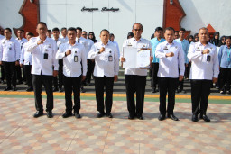 Dedikasi dan Loyalitas Diapresiasi, Lapas I Madiun Serahkan Penghargaan Wiyata Prestasi Lasatma