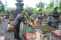 Kodim 1616/Gianyar Kenang Jasa Pahlawan melalui Upacara Ziarah Hari Juang TNI AD 2025