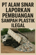 Direktur PT Alam Sinar Laporkan Pembuangan Sampah Plastik Ilegal di Gampingan