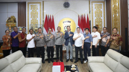Wakapolda Bali Terima Kunjungan Kehormatan Atase Polisi Korea Selatan di Mapolda Bali