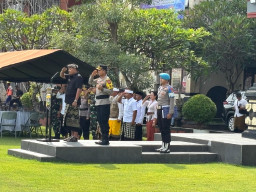 Kodim 1616/Gianyar Hadiri Apel Gelar Pasukan Operasi Lilin Agung 2025, Siap Amankan Nataru