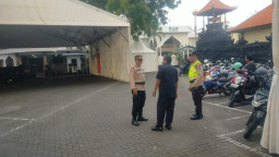 Amankan Ibadah Minggu di Gereja Ekklesia, Polres Bandara Siagakan Personilnya