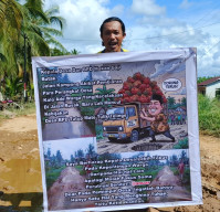 Kesal Jalan Rusak, Warga Kayong Utara "Anwar, Sebut Kades dan Bpd Makan Gaji Buta