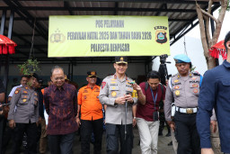 Kapolda Bali dan Gubernur Cek Pos Pelayanan dan Pos Terpadu Pengamanan Natal