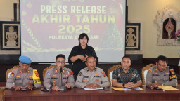 Rilis Akhir Tahun 2025, Polresta Denpasar Catat Penurunan Kejahatan dan Laka Lantas