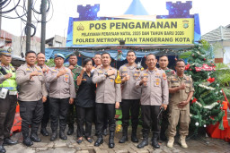 Kapolres Metro Tangerang Kota Cek Kesiapan Pos Pam dan Pos Yan Ops Lilin Jaya 2025