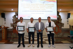 Kantor Pertanahan Kabupaten Tabanan Raih 4 Penghargaan Dalam Evaluasi Kinerja BPN se Provinsi Bali Tahun Anggaran 2025